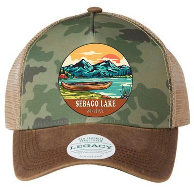 Sebago Lake Vintage Vacation Maine Legacy Tie Dye Trucker Hat