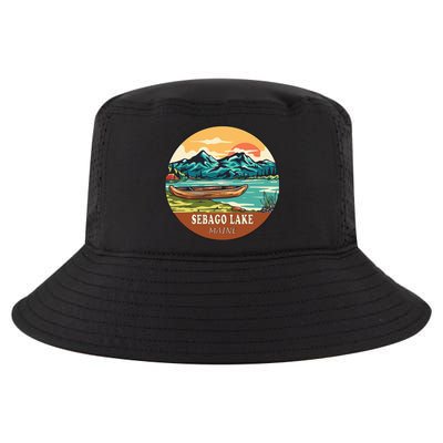 Sebago Lake Vintage Vacation Maine Cool Comfort Performance Bucket Hat