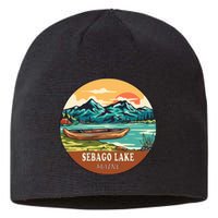 Sebago Lake Vintage Vacation Maine Sustainable Beanie