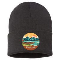 Sebago Lake Vintage Vacation Maine Sustainable Knit Beanie