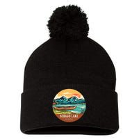 Sebago Lake Vintage Vacation Maine Pom Pom 12in Knit Beanie