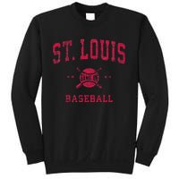 St Louis Vintage Baseball Throwback Retro Design Sweatshirt