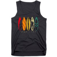 Surf Life Vintage Surfing Retro Surfboard Surfer Tank Top