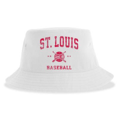 St Louis Vintage Baseball Throwback Sustainable Bucket Hat