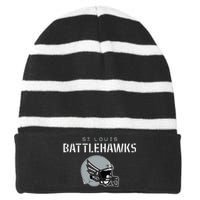 St. Louis Vintage Helmet St. Louis Football Striped Beanie with Solid Band