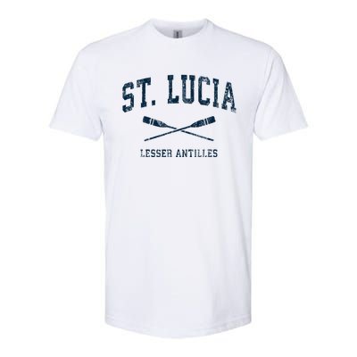 St. Lucia Vintage Nautical Paddles Sports Oars Softstyle® CVC T-Shirt