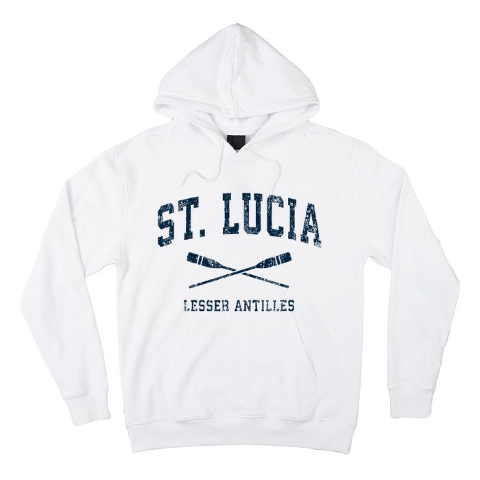 St. Lucia Vintage Nautical Paddles Sports Oars Hoodie