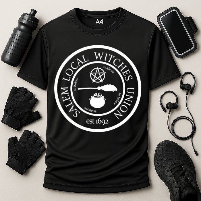 Salem Local Witches Union Cooling Performance Crew T-Shirt