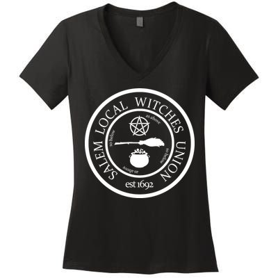 Salem Local Witches Union Women's V-Neck T-Shirt