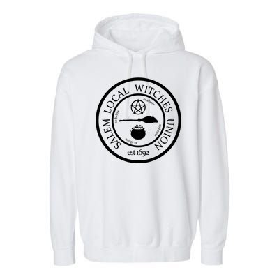 Salem Local Witches Union Garment-Dyed Fleece Hoodie