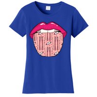 Skier Lips Winter Sports Gift Ski Skiing Cool Gift Women's T-Shirt