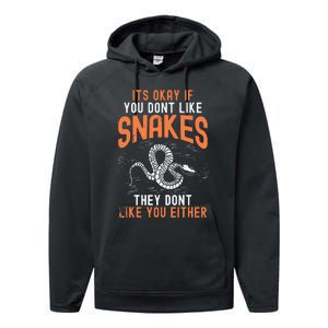 Snake Lovers Women Men Men Boy Girl Herpetology Performance Fleece Hoodie