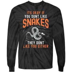 Snake Lovers Women Men Men Boy Girl Herpetology Tie-Dye Long Sleeve Shirt