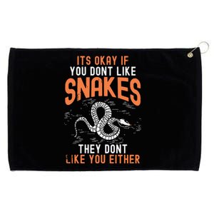 Snake Lovers Women Men Men Boy Girl Herpetology Grommeted Golf Towel