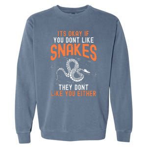 Snake Lovers Women Men Men Boy Girl Herpetology Garment-Dyed Sweatshirt