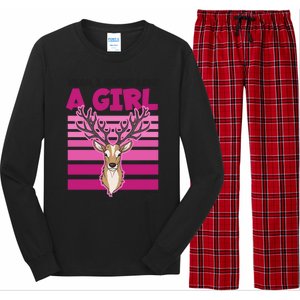 Shoot Like Want A Lesson Design Deer Hunting Meaningful Gift Long Sleeve Pajama Set