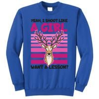 Shoot Like Want A Lesson Design Deer Hunting Meaningful Gift Sweatshirt