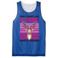 Shoot Like Want A Lesson Design Deer Hunting Meaningful Gift Mesh Reversible Basketball Jersey Tank