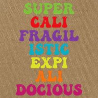Supercalifragilisticexpialidocious Longest Word Cotton Canvas Backpack