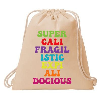 Supercalifragilisticexpialidocious Longest Word Drawstring Bag