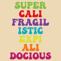 Supercalifragilisticexpialidocious Longest Word Drawstring Bag