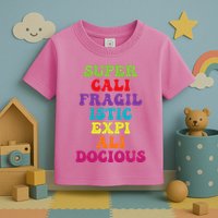 Supercalifragilisticexpialidocious Longest Word Toddler T-Shirt