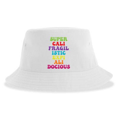 Supercalifragilisticexpialidocious Longest Word Sustainable Bucket Hat