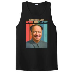 Supreme Leader Wun Dum Fuc Funny Anti Joe Biden PosiCharge Competitor Tank