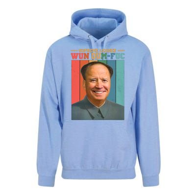 Supreme Leader Wun Dum Fuc Funny Anti Joe Biden Unisex Surf Hoodie