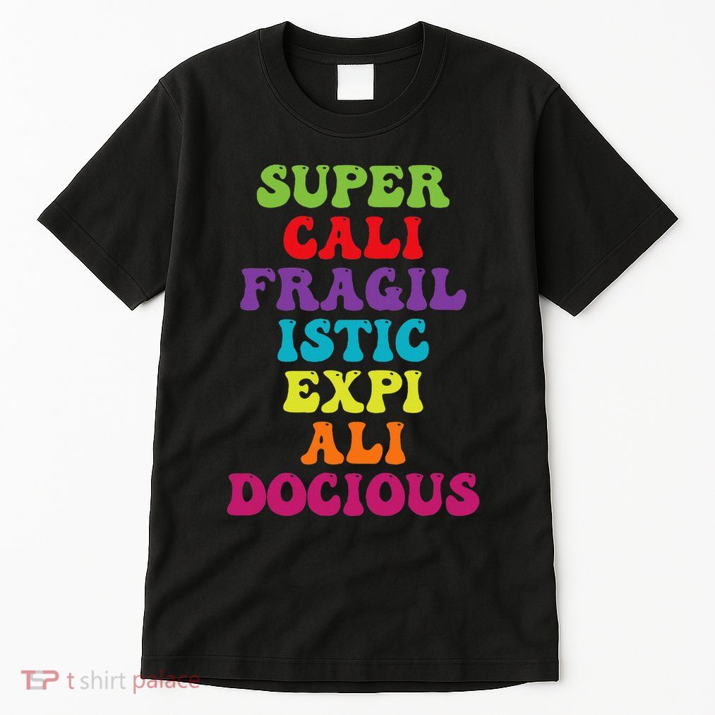 Supercalifragilisticexpialidocious Longest Word Groovy Tall T-Shirt