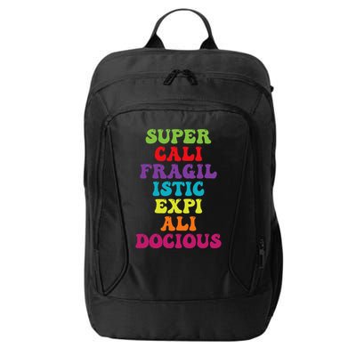 Supercalifragilisticexpialidocious Longest Word Groovy City Backpack