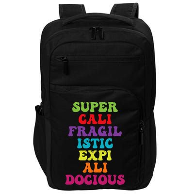 Supercalifragilisticexpialidocious Longest Word Groovy Impact Tech Backpack