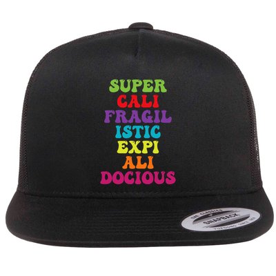 Supercalifragilisticexpialidocious Longest Word Groovy Flatbill Hat