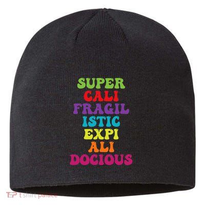 Supercalifragilisticexpialidocious Longest Word Groovy Sustainable Beanie