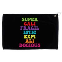 Supercalifragilisticexpialidocious Longest Word Groovy Grommeted Golf Towel