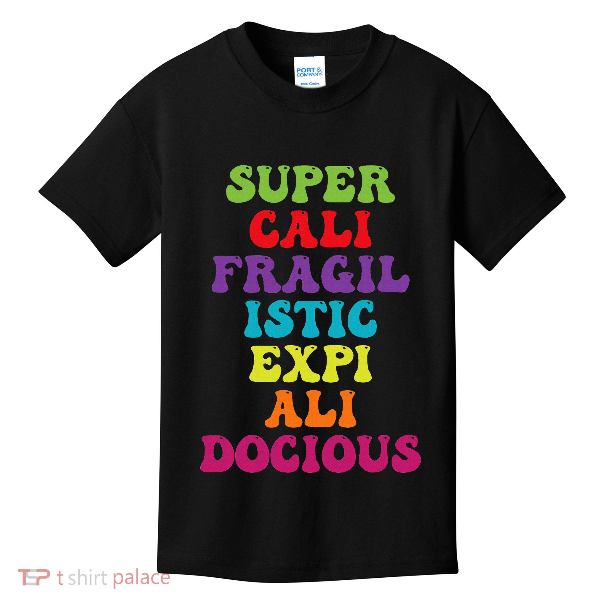 Supercalifragilisticexpialidocious Longest Word Groovy Kids T-Shirt