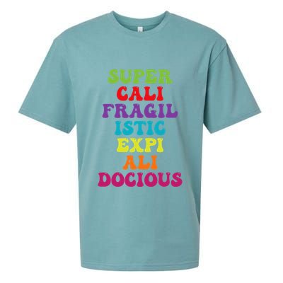 Supercalifragilisticexpialidocious Longest Word Groovy Sueded Cloud Jersey T-Shirt
