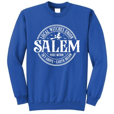 Salem Local Witches Union Sky Above Earth Below Halloween Gift Sweatshirt