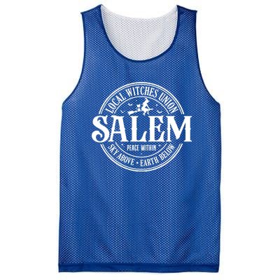 Salem Local Witches Union Sky Above Earth Below Halloween Gift Mesh Reversible Basketball Jersey Tank