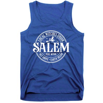 Salem Local Witches Union Sky Above Earth Below Halloween Gift Tank Top