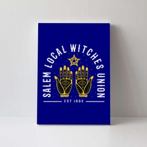 Salem Local Witch Union 1692 Cute Retro S Halloween Great Gift Canvas