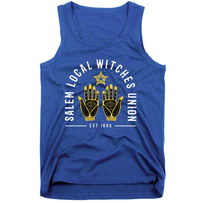 Salem Local Witch Union 1692 Cute Retro S Halloween Great Gift Tank Top