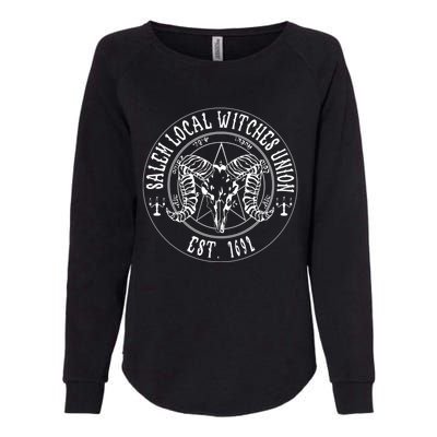 Salem Local Witches Union Est 1692 Halloween Salem Witch Gift Womens California Wash Sweatshirt