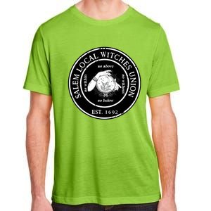 Salem Local Witches Union Est 1692 Crystal Ball Halloween Gift Adult ChromaSoft Performance T-Shirt