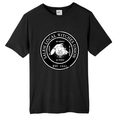 Salem Local Witches Union Est 1692 Crystal Ball Halloween Gift Tall Fusion ChromaSoft Performance T-Shirt