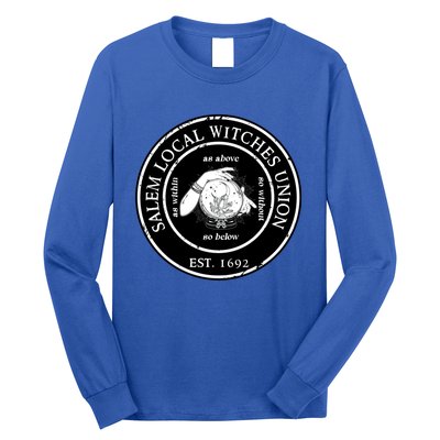 Salem Local Witches Union Est 1692 Crystal Ball Halloween Gift Long Sleeve Shirt