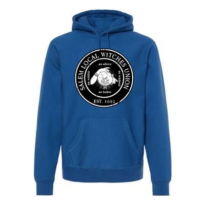 Salem Local Witches Union Est 1692 Crystal Ball Halloween Gift Premium Hoodie