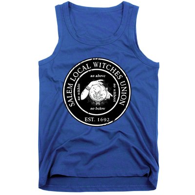 Salem Local Witches Union Est 1692 Crystal Ball Halloween Gift Tank Top