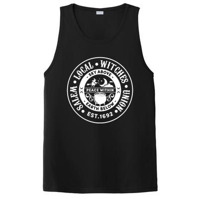 Salem Local Witches Union Sky Above Earth Est 1692 Halloween Gift PosiCharge Competitor Tank