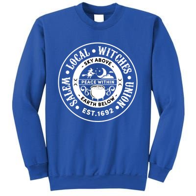 Salem Local Witches Union Sky Above Earth Est 1692 Halloween Gift Sweatshirt